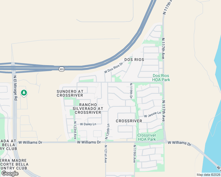 map of restaurants, bars, coffee shops, grocery stores, and more near 12053 West Monte Lindo Lane in Sun City