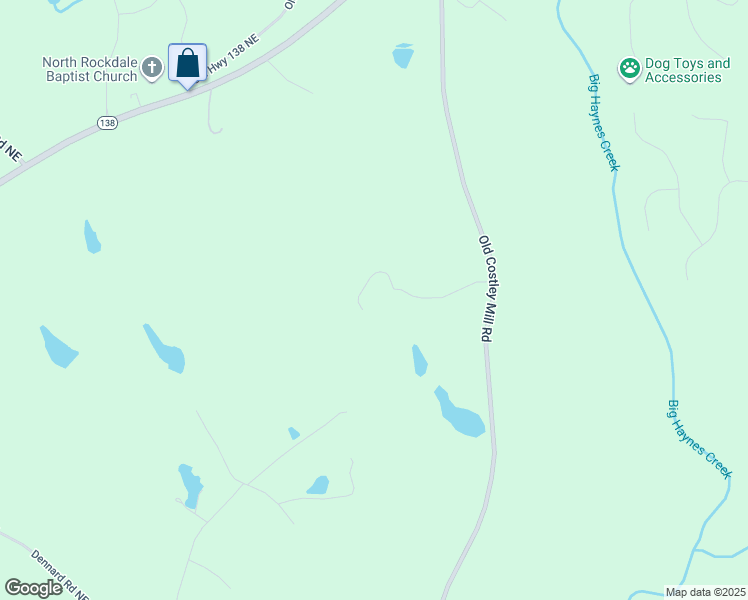 map of restaurants, bars, coffee shops, grocery stores, and more near Unnamed Road in Conyers