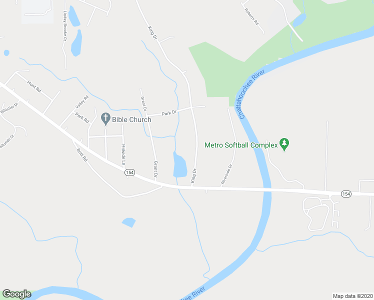 map of restaurants, bars, coffee shops, grocery stores, and more near 3979 King Drive in Douglasville