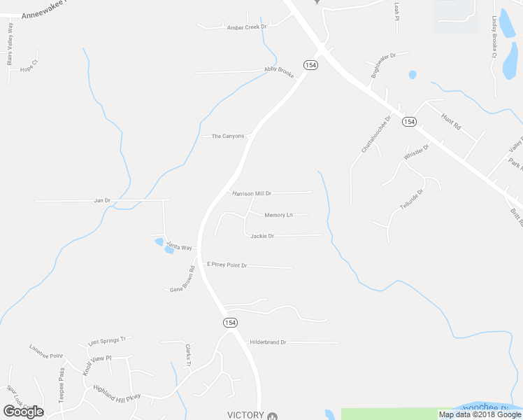 map of restaurants, bars, coffee shops, grocery stores, and more near 2652 Memory Lane in Douglasville