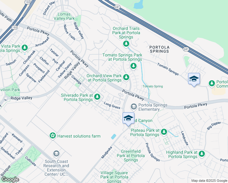 map of restaurants, bars, coffee shops, grocery stores, and more near 4205 Archway in Irvine