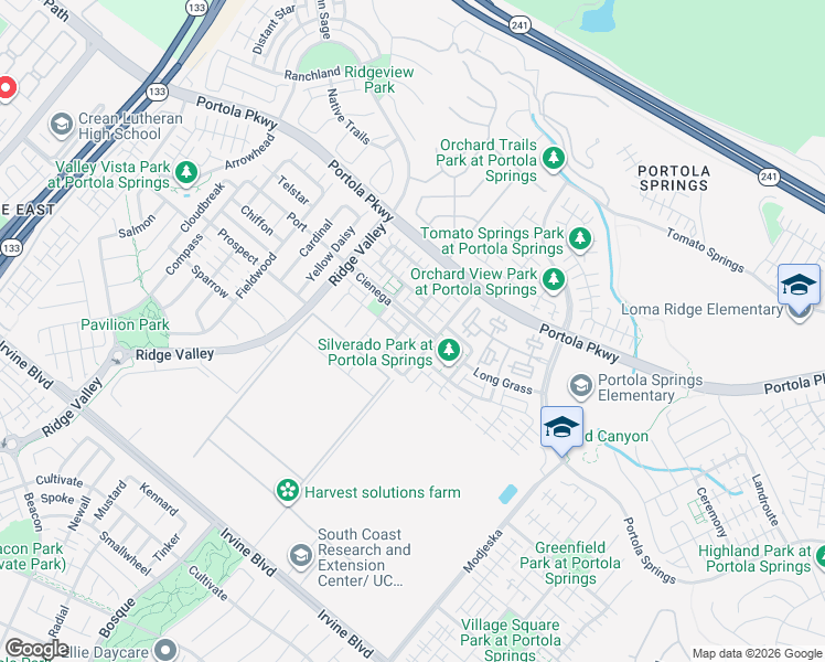 map of restaurants, bars, coffee shops, grocery stores, and more near 50 Cienega in Irvine