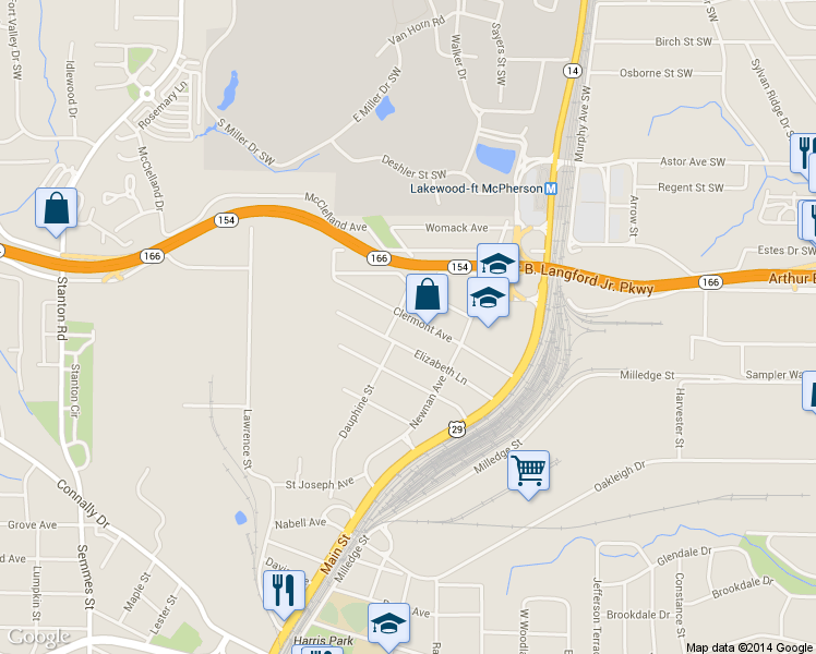 map of restaurants, bars, coffee shops, grocery stores, and more near 1408 Clermont Avenue in East Point