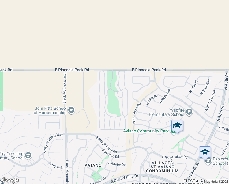 map of restaurants, bars, coffee shops, grocery stores, and more near 3901 East Pinnacle Peak Road in Phoenix