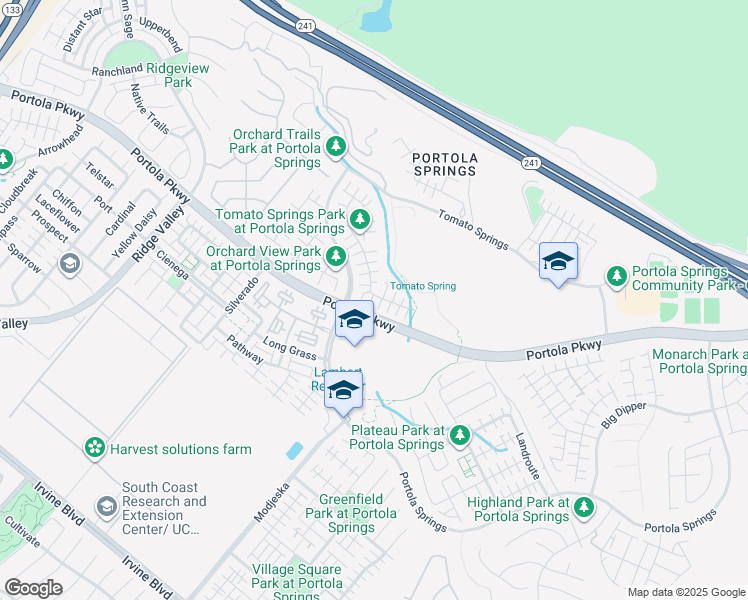 map of restaurants, bars, coffee shops, grocery stores, and more near 148 Desert Bloom in Irvine