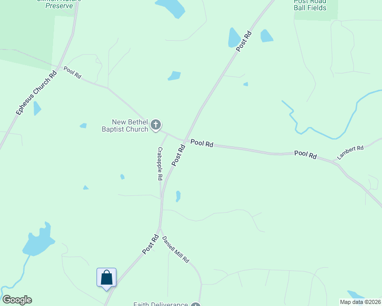 map of restaurants, bars, coffee shops, grocery stores, and more near 4016 Post Road in Winston