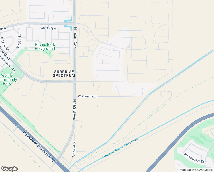 map of restaurants, bars, coffee shops, grocery stores, and more near 15925 West Pinnacle Peak Road in Sun City West