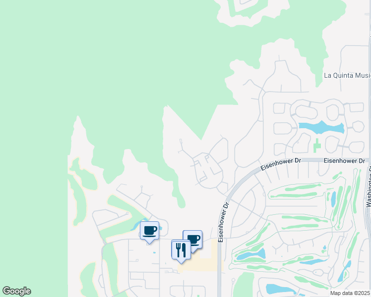 map of restaurants, bars, coffee shops, grocery stores, and more near 48472 Legacy Drive in La Quinta