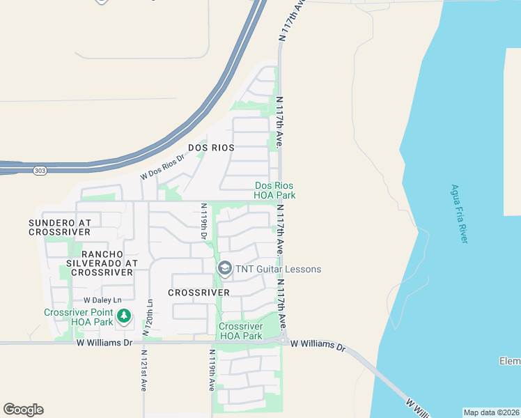 map of restaurants, bars, coffee shops, grocery stores, and more near 11734 West Monte Lindo Lane in Sun City
