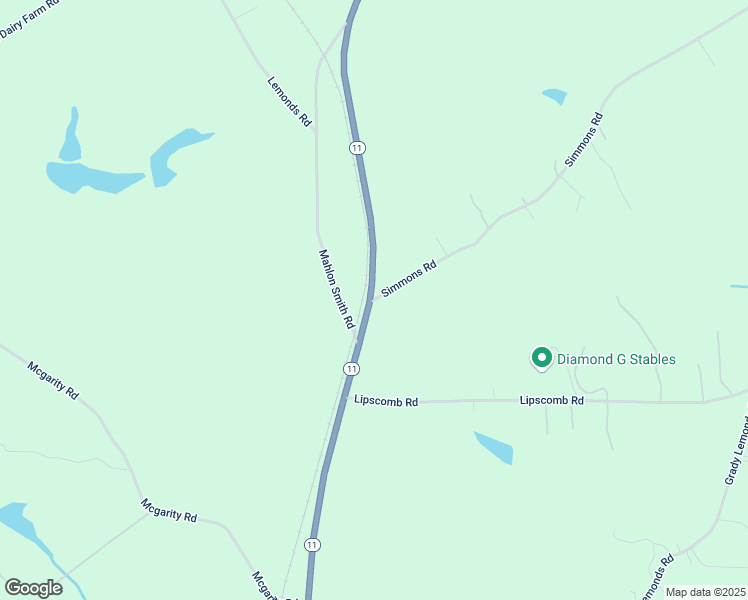 map of restaurants, bars, coffee shops, grocery stores, and more near 748 Simmons Road in Social Circle