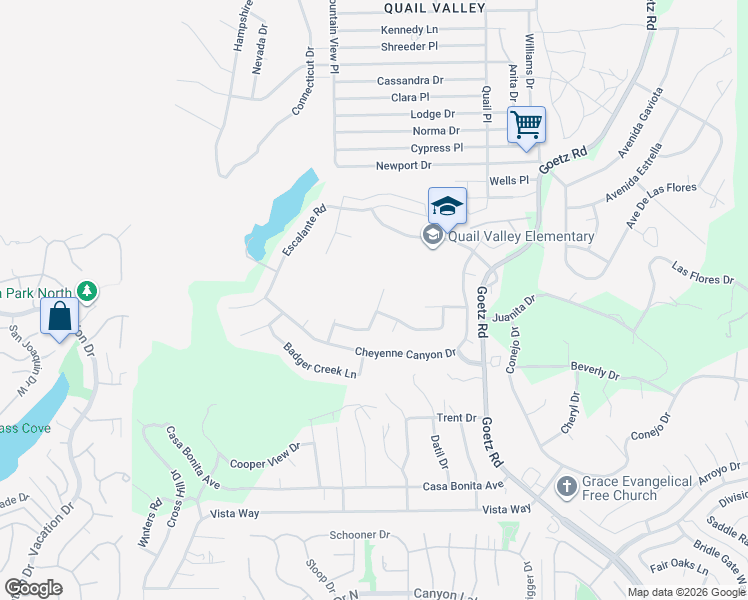 map of restaurants, bars, coffee shops, grocery stores, and more near 29207 Eldorado Way in Canyon Lake
