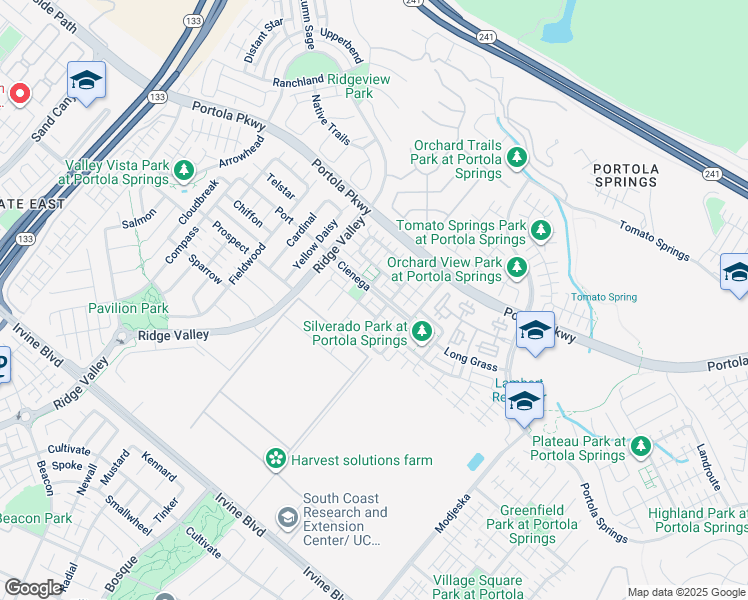 map of restaurants, bars, coffee shops, grocery stores, and more near 68 Cienega in Irvine