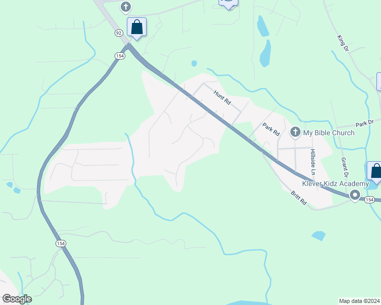 map of restaurants, bars, coffee shops, grocery stores, and more near 2295 Telluride Drive in Douglasville