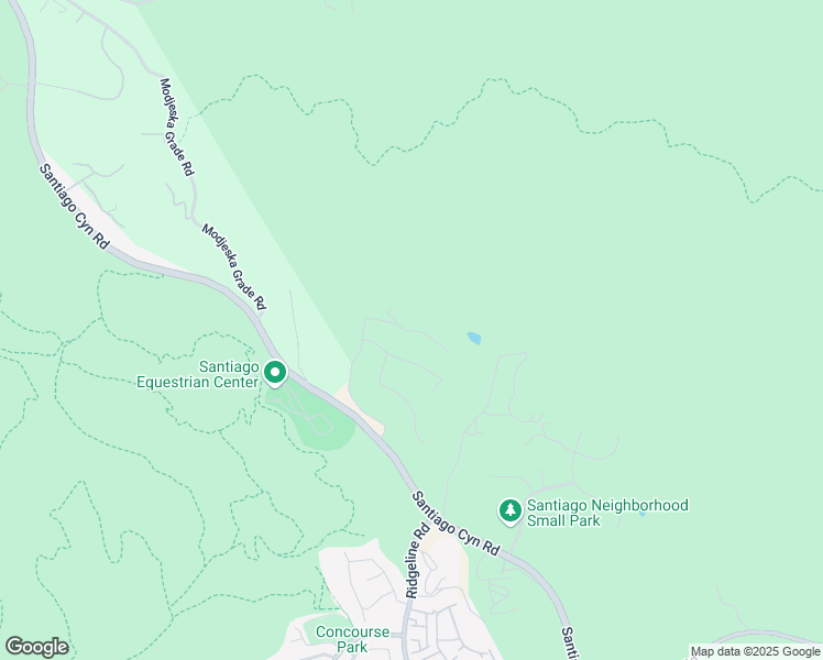 map of restaurants, bars, coffee shops, grocery stores, and more near 28795 Hidden Trail in Silverado