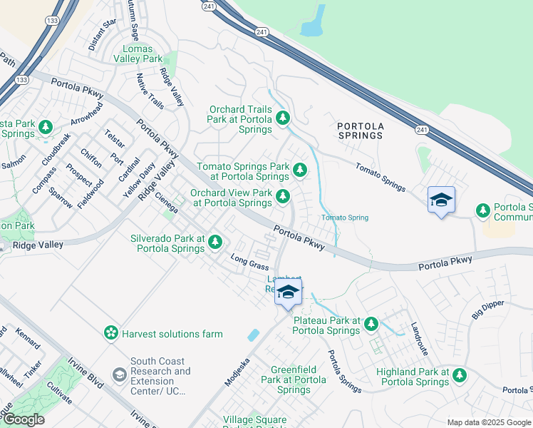map of restaurants, bars, coffee shops, grocery stores, and more near 228 Borrego in Irvine