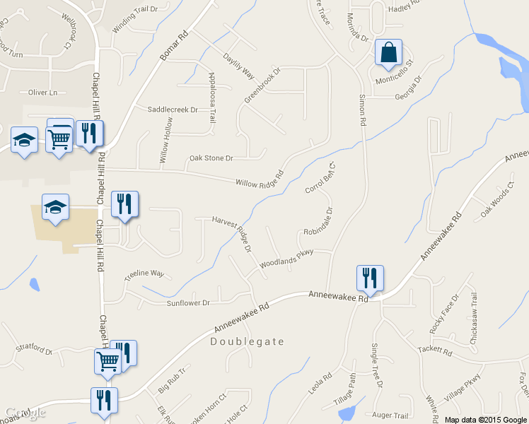 map of restaurants, bars, coffee shops, grocery stores, and more near 4005 Greentree Court in Douglasville