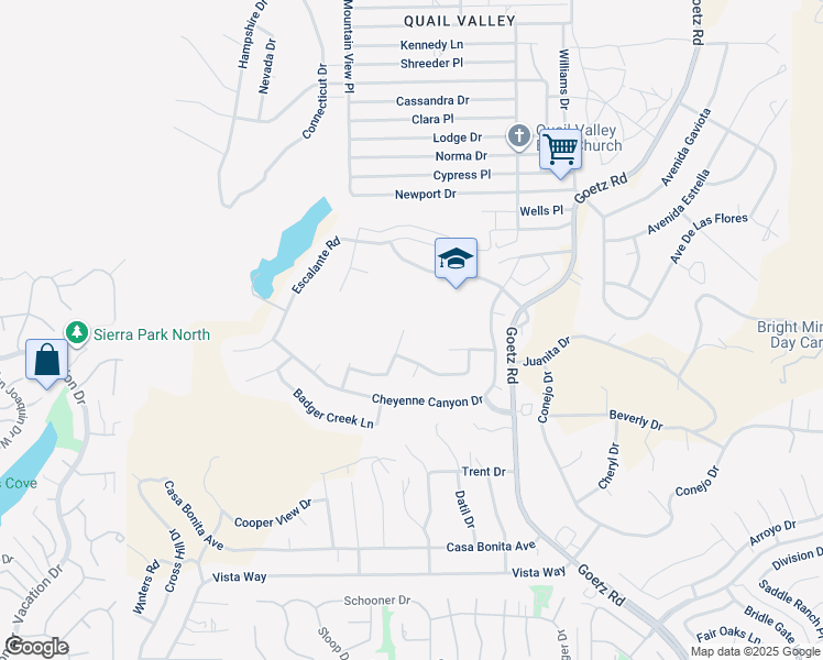 map of restaurants, bars, coffee shops, grocery stores, and more near 29168 Eldorado Way in Canyon Lake