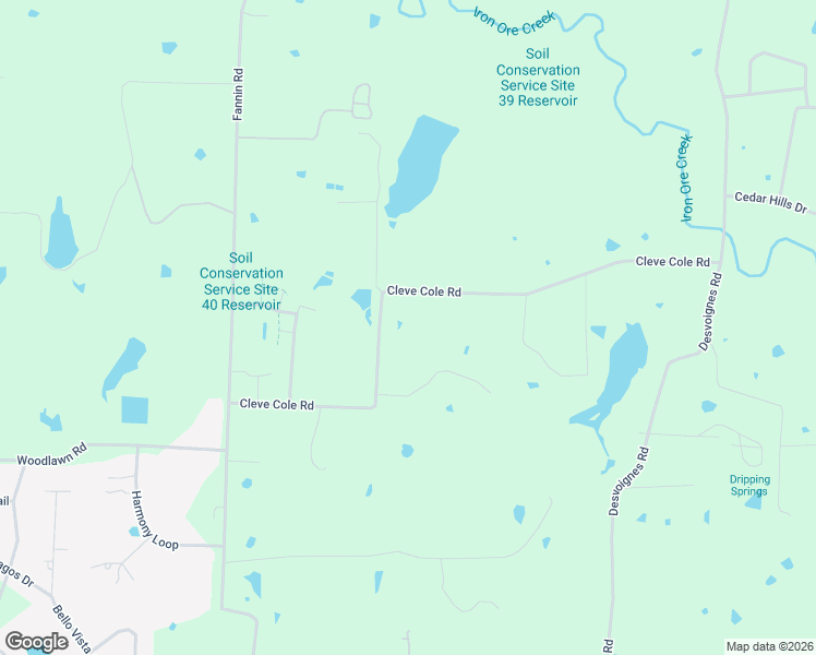map of restaurants, bars, coffee shops, grocery stores, and more near 668 Cleve Cole Road in Denison
