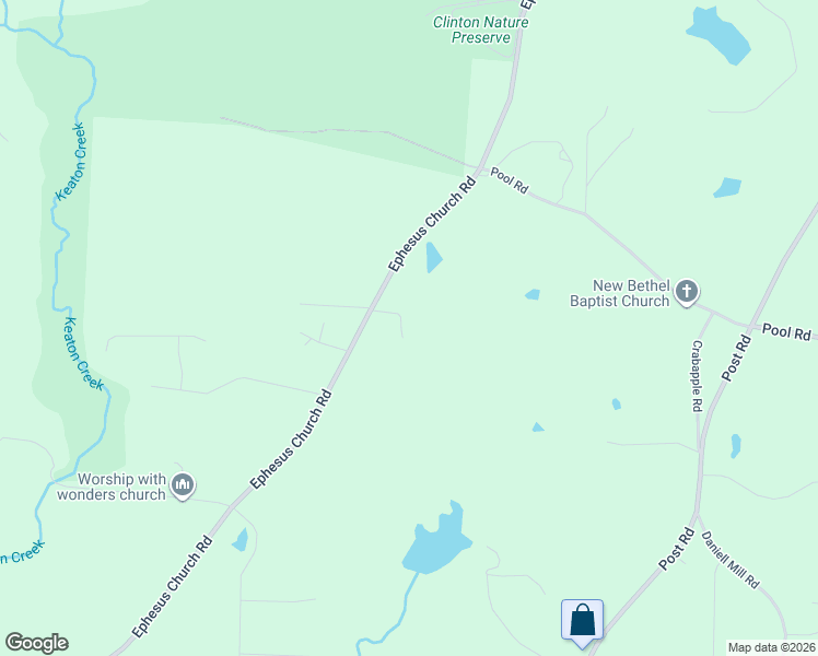 map of restaurants, bars, coffee shops, grocery stores, and more near 8895 Ephesus Church Road in Villa Rica