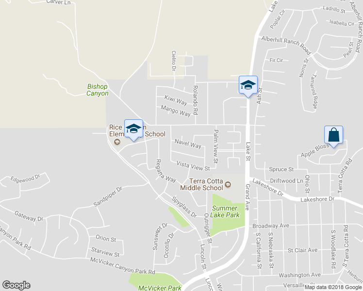 map of restaurants, bars, coffee shops, grocery stores, and more near 15028 Navel Way in Lake Elsinore