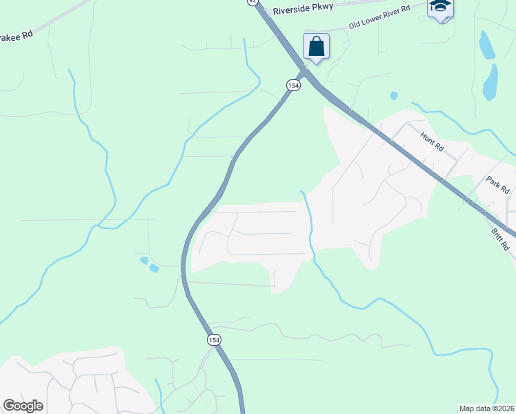 map of restaurants, bars, coffee shops, grocery stores, and more near 2620 Harrison Mill Drive in Douglasville