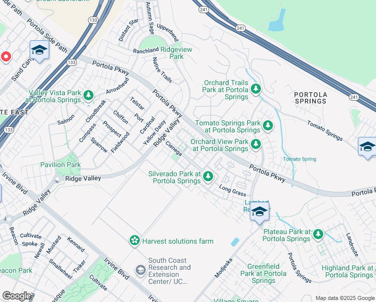 map of restaurants, bars, coffee shops, grocery stores, and more near 64 White Sage in Irvine