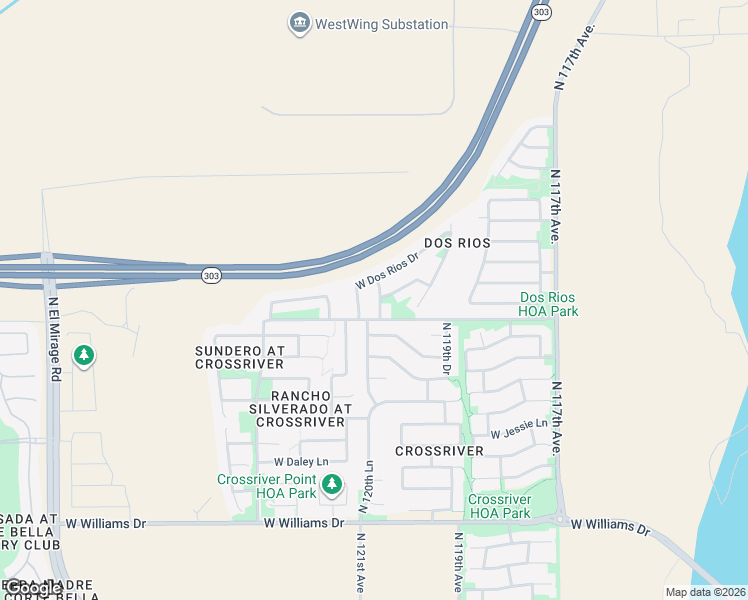 map of restaurants, bars, coffee shops, grocery stores, and more near 23506 North 120th Drive in Sun City