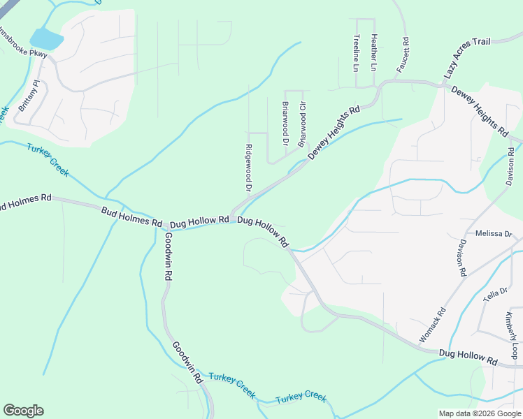 map of restaurants, bars, coffee shops, grocery stores, and more near 5134 Dug Hollow Road in Pinson