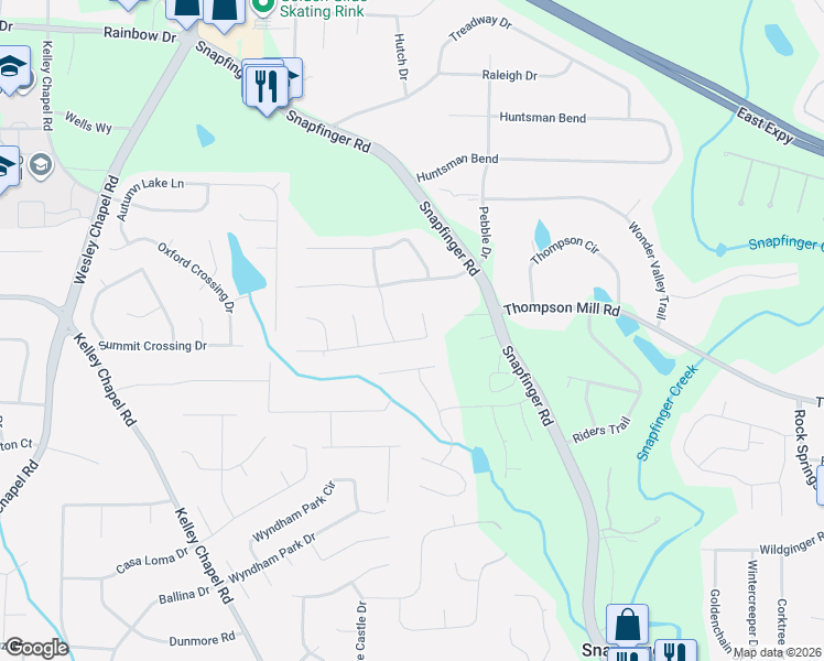 map of restaurants, bars, coffee shops, grocery stores, and more near 4364 Sebring Walk in Decatur