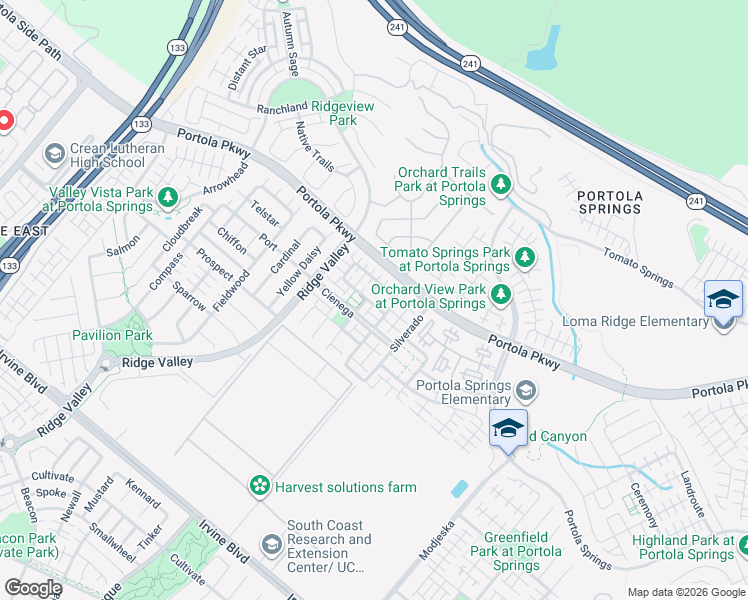 map of restaurants, bars, coffee shops, grocery stores, and more near 64 White Sage in Irvine