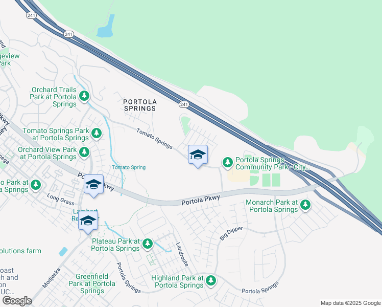 map of restaurants, bars, coffee shops, grocery stores, and more near 136 Milky Way in Irvine