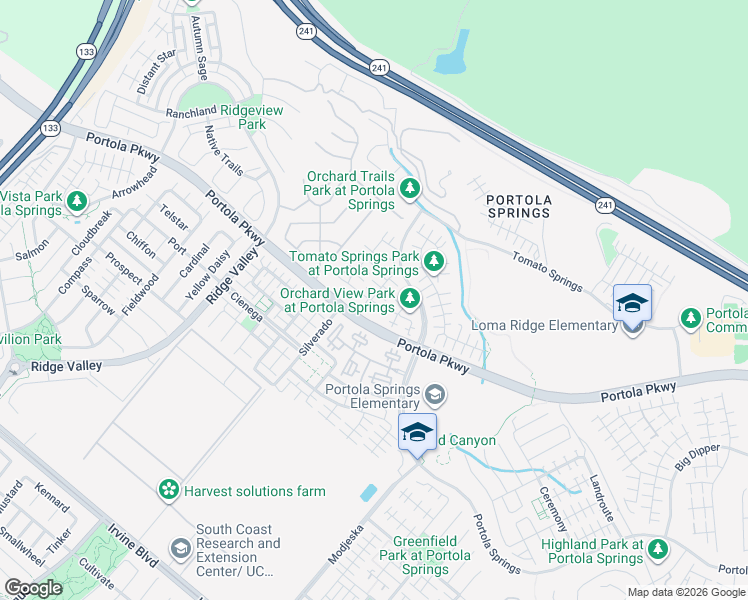 map of restaurants, bars, coffee shops, grocery stores, and more near 200 Borrego in Irvine