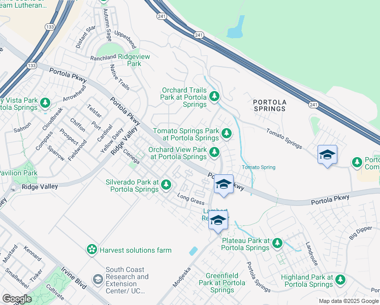 map of restaurants, bars, coffee shops, grocery stores, and more near 166 Borrego in Irvine