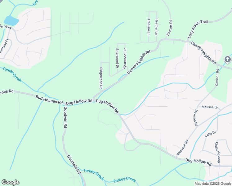 map of restaurants, bars, coffee shops, grocery stores, and more near 5134 Dug Hollow Road in Pinson