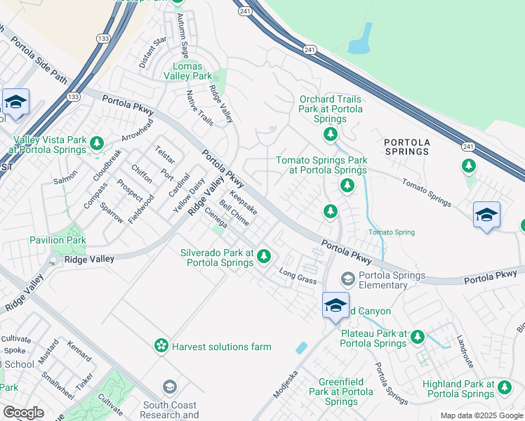 map of restaurants, bars, coffee shops, grocery stores, and more near 111 Keepsake in Irvine