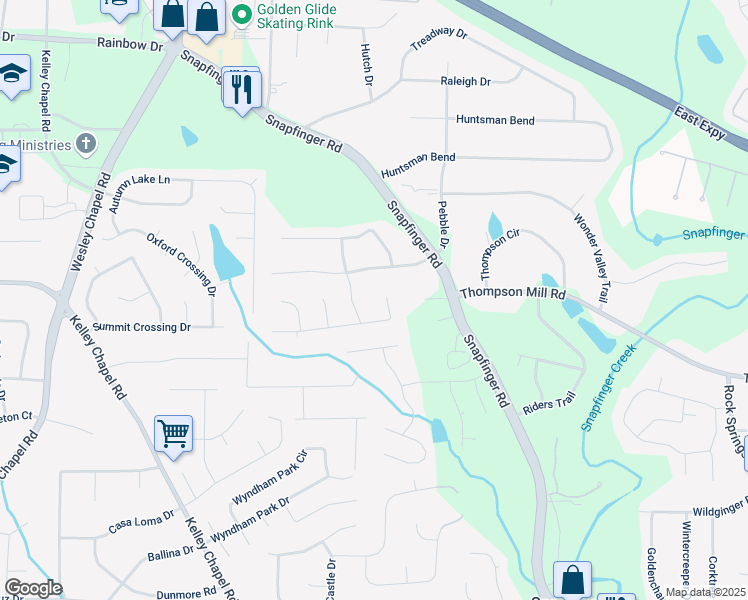 map of restaurants, bars, coffee shops, grocery stores, and more near 4402 Sebring Walk in Decatur