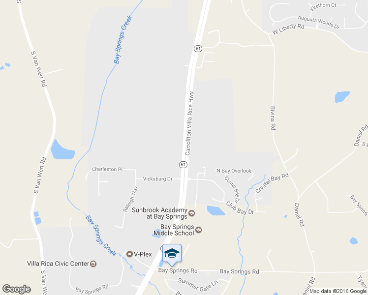 map of restaurants, bars, coffee shops, grocery stores, and more near 1195 Carrollton Villa Rica Highway in Villa Rica