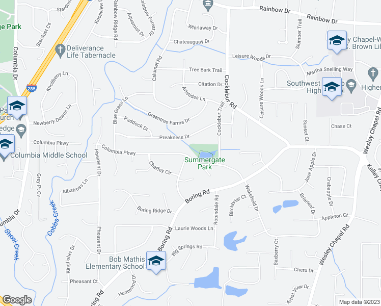 map of restaurants, bars, coffee shops, grocery stores, and more near 3009 Donavan Way in Decatur