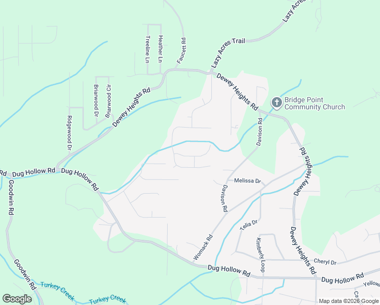 map of restaurants, bars, coffee shops, grocery stores, and more near 4651 Deer Foot Path in Pinson