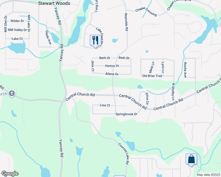 map of restaurants, bars, coffee shops, grocery stores, and more near 3993 Reynolds Road in Douglasville