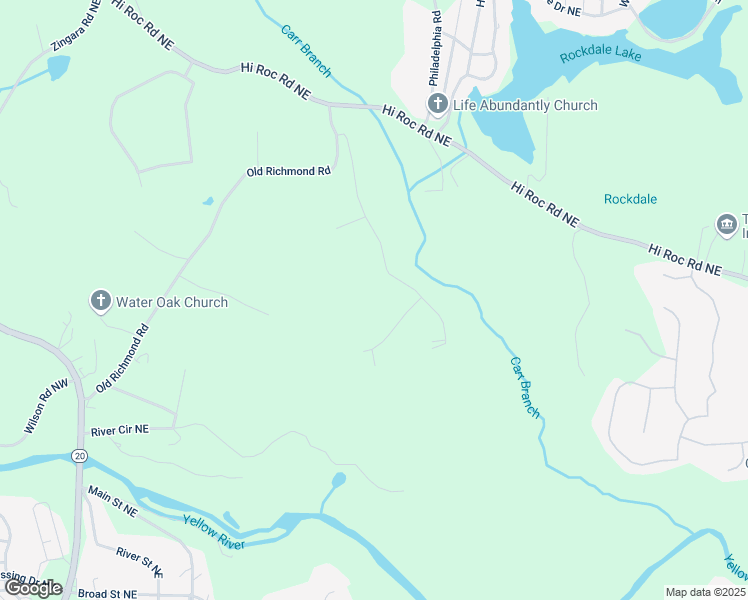 map of restaurants, bars, coffee shops, grocery stores, and more near 3031 Granite Drive Northeast in Conyers