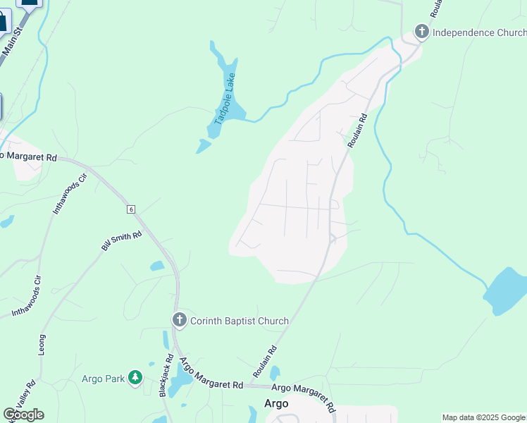 map of restaurants, bars, coffee shops, grocery stores, and more near 135 Oakview Lane in Odenville