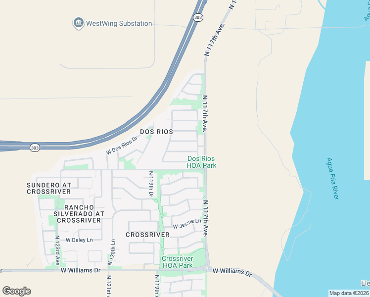 map of restaurants, bars, coffee shops, grocery stores, and more near 11748 West Electra Lane in Sun City