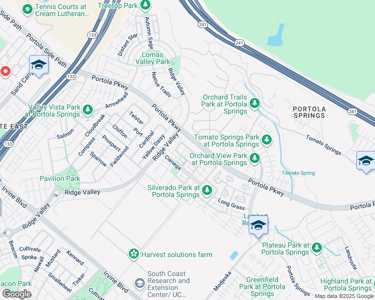 map of restaurants, bars, coffee shops, grocery stores, and more near 59 Keepsake in Irvine
