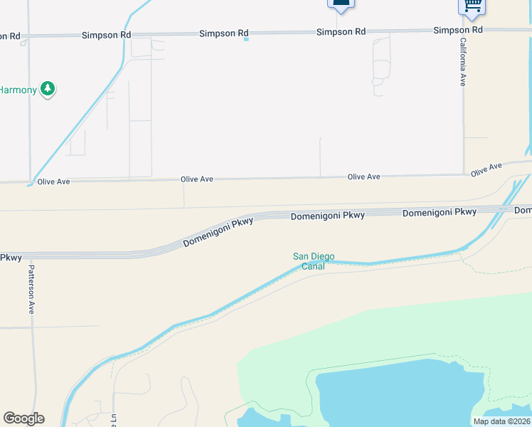 map of restaurants, bars, coffee shops, grocery stores, and more near Domenigoni Parkway in Hemet