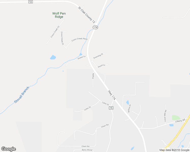 map of restaurants, bars, coffee shops, grocery stores, and more near 49 Poplar in Odenville