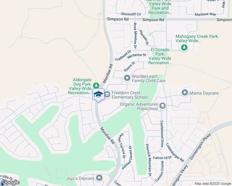 map of restaurants, bars, coffee shops, grocery stores, and more near 29111 Blue Moon Drive in Menifee