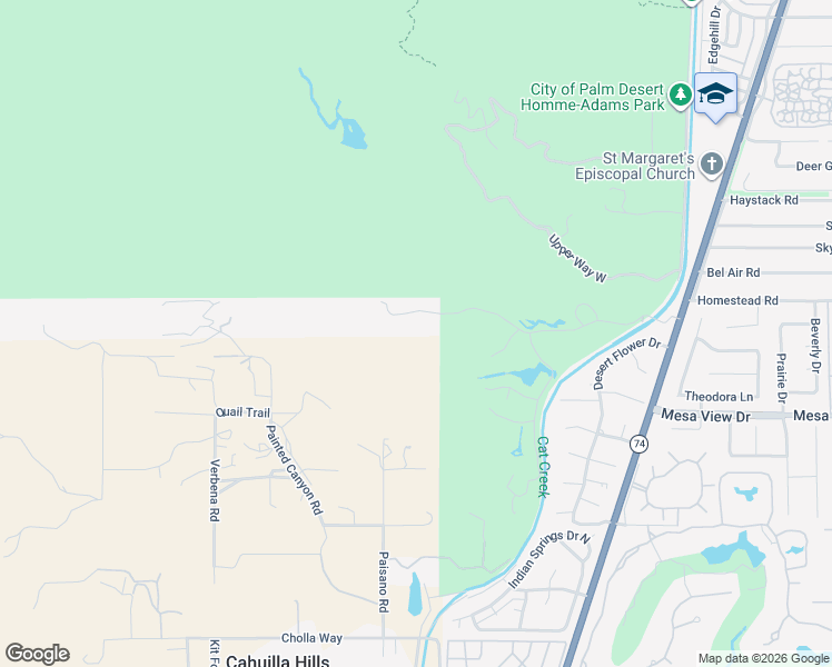 map of restaurants, bars, coffee shops, grocery stores, and more near in Palm Desert