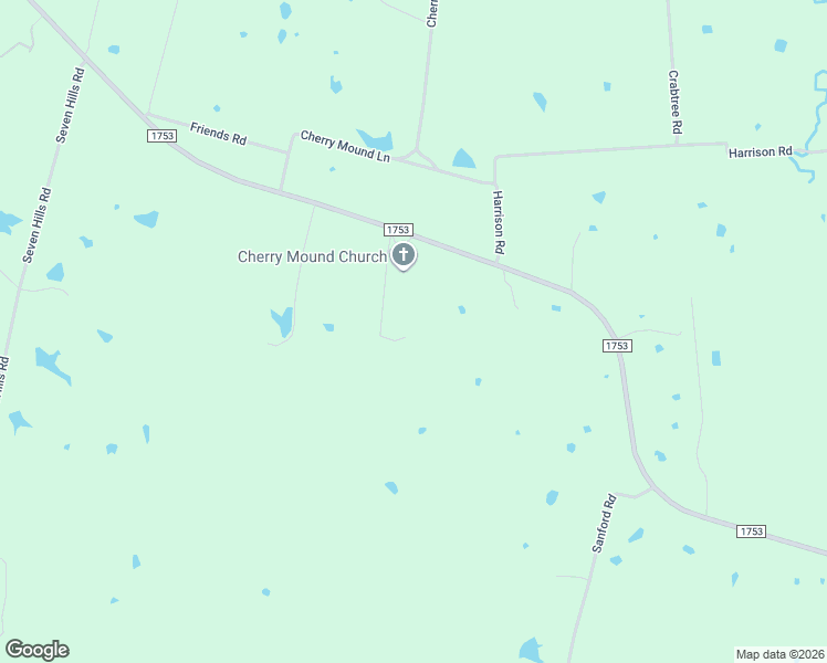 map of restaurants, bars, coffee shops, grocery stores, and more near 244 Cross Creek Lane in Denison