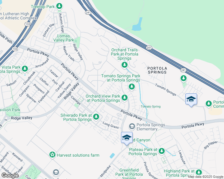 map of restaurants, bars, coffee shops, grocery stores, and more near 197 Firefly in Irvine
